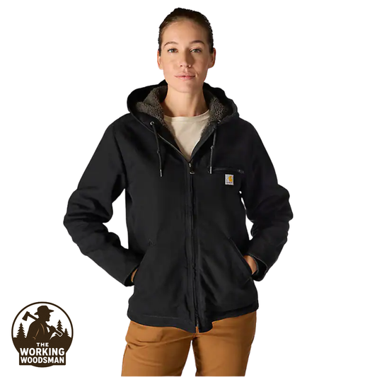 Carhartt Women's Sherpa Lined Jacket - Loose Fit - Washed Duck - 3 Warmest Rating - 104292