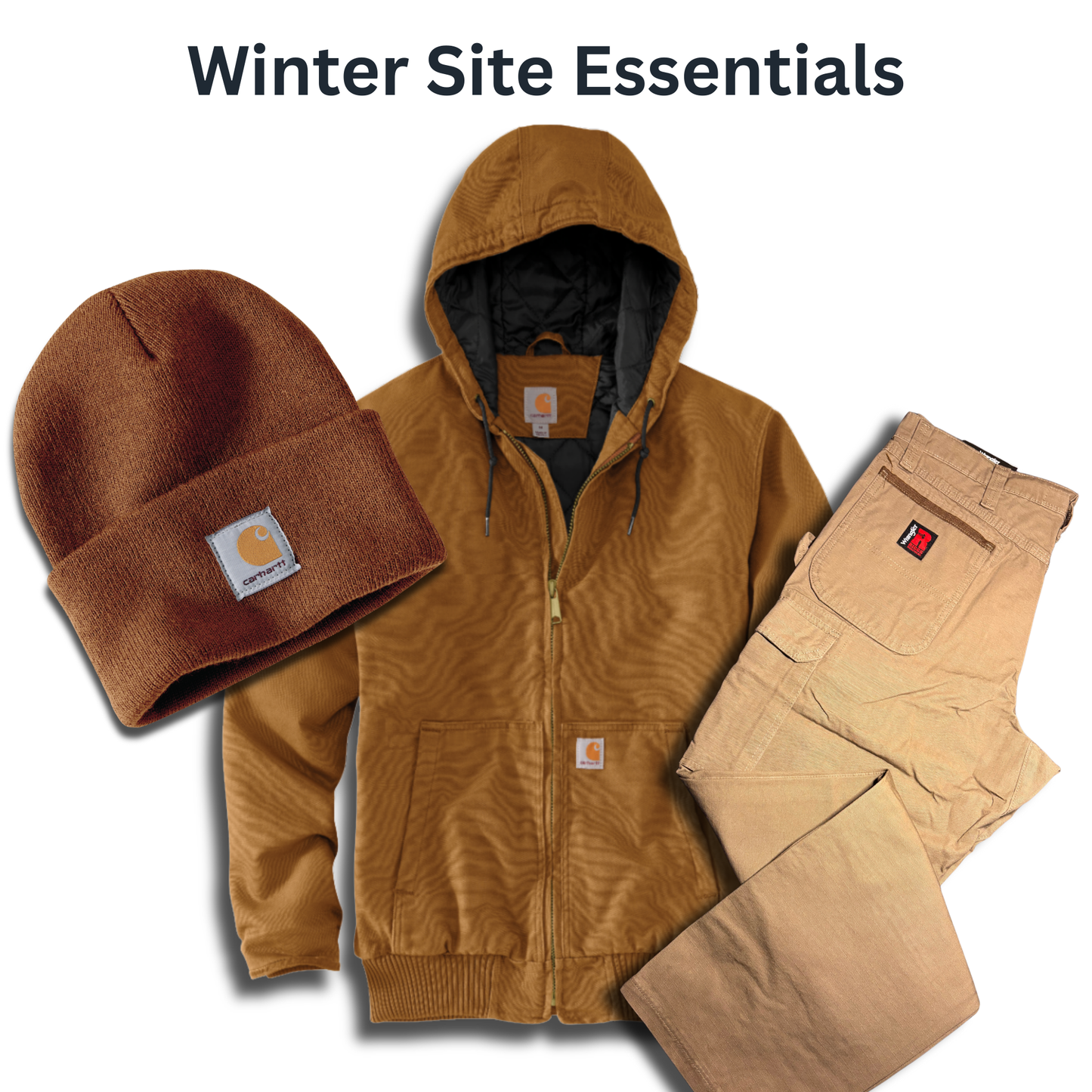 Winter Site Essentials – Insulated Jacket + Ripstop Pants + Beanie
