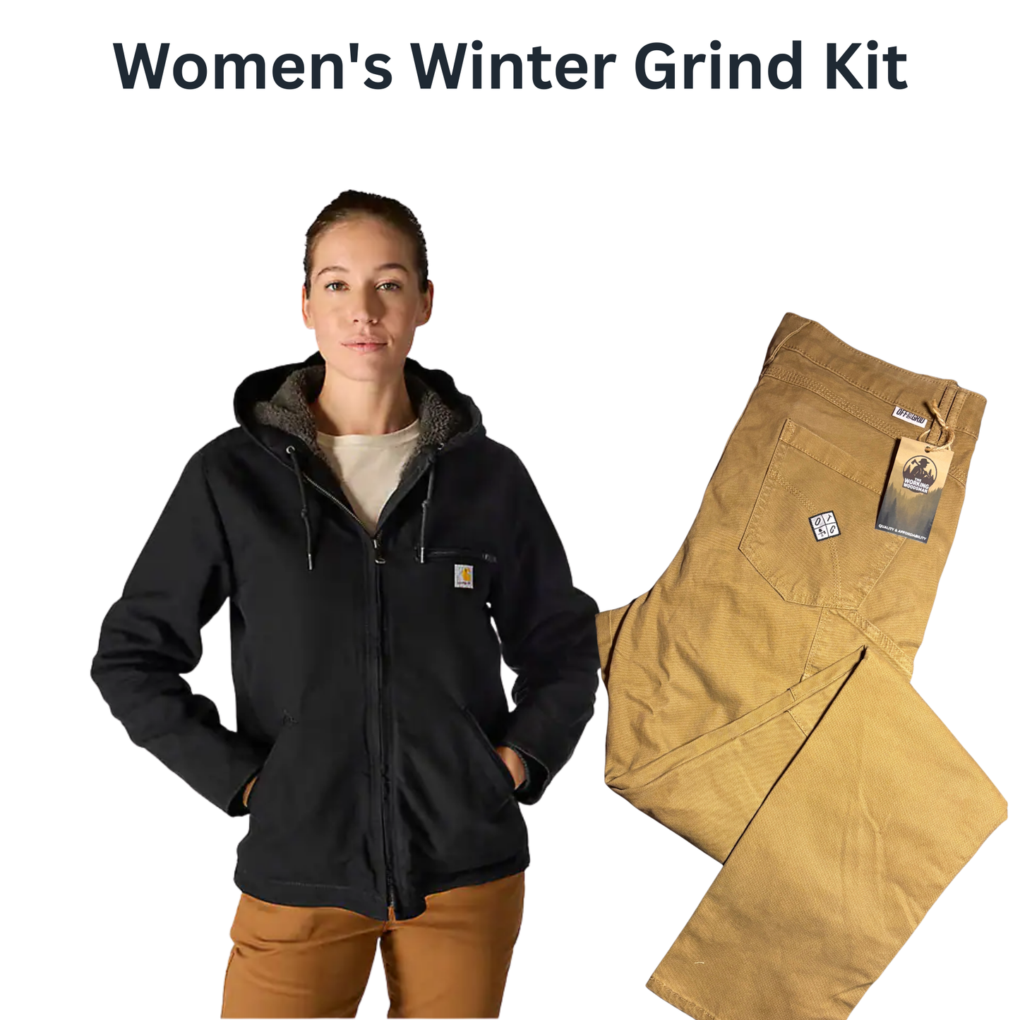 Women's Winter Grind Kit - Sherpa-Lined Jacket + Ripstop Women's Pants