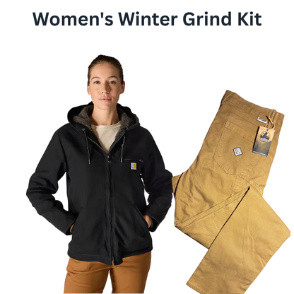 Women's Winter Grind Kit - Sherpa-Lined Jacket + Ripstop Women's Pants